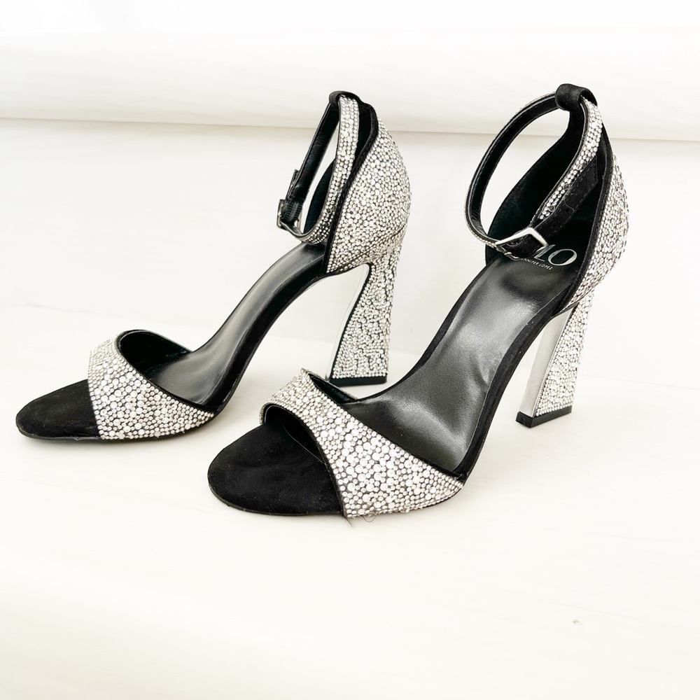 Sparkly JLo Irma Black Heels